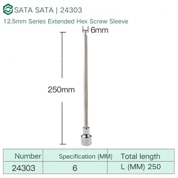 Dafei 6mm with a total length of 250mm-24303