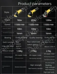 The industrial version of the 850W side switch comes standard