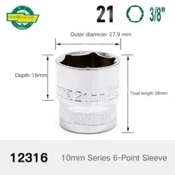 CALC-21mm-10mm series 3/8-12316