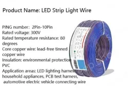 LED light connecting cable 16AWG*5 and (26/0.254TS)