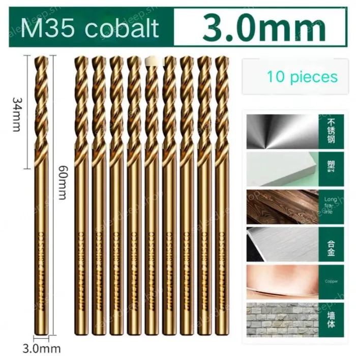 CONTAINS 3.0MM COBALT 10 STICKS