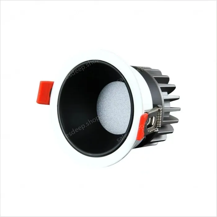 Downlight model: 7W black cup with 75mm opening 3500K Preh chip + isolated driver