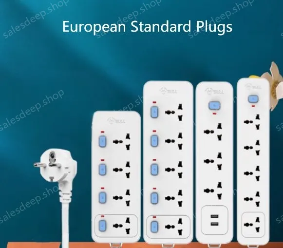 European standard independent switch 3 socket