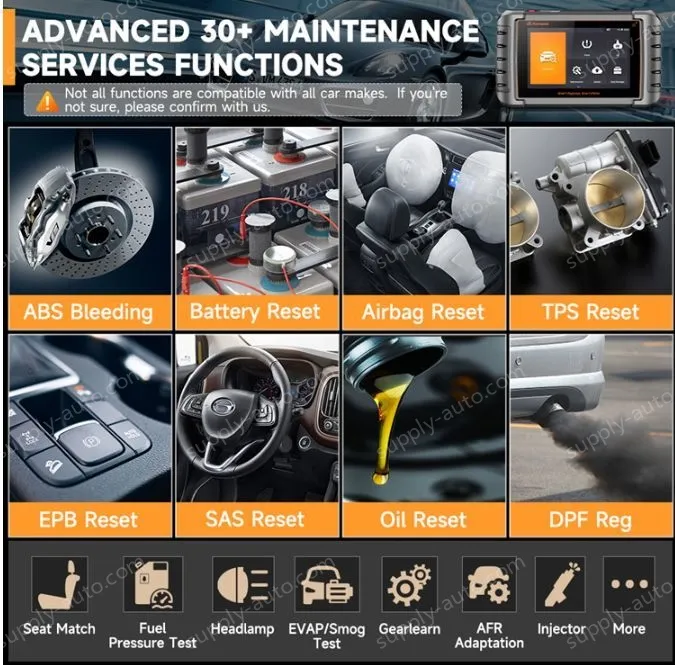 FOXWELL NT809TS OBD2 Automotive Full System Diagnostic Bidirectional Test TPMS Learn