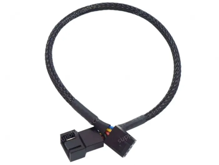 PWM one-point temperature control cooling fan extension cable 1in 1out