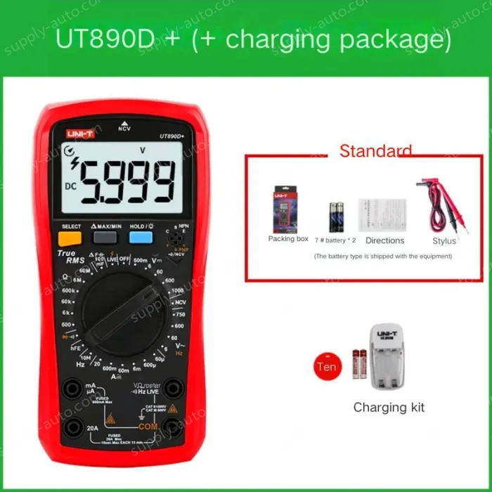 UT890D + gift pack + charging kit