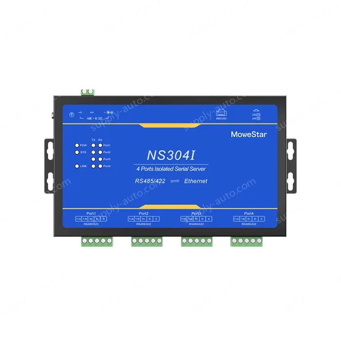 4 Ports RS485/422 Serial to 100M Ethernet Opto-isolated Server