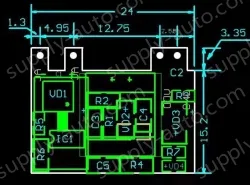 Small, safe isolated, regulated power supply switching power supply module 12V 1A