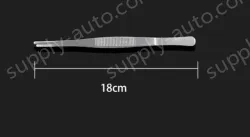 Stainless steel tweezers Straight round toe (thick) 18cm