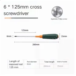 Phillips screwdriver 6*125