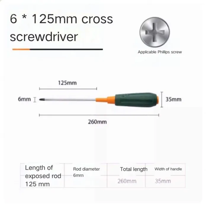 Phillips screwdriver 6*125