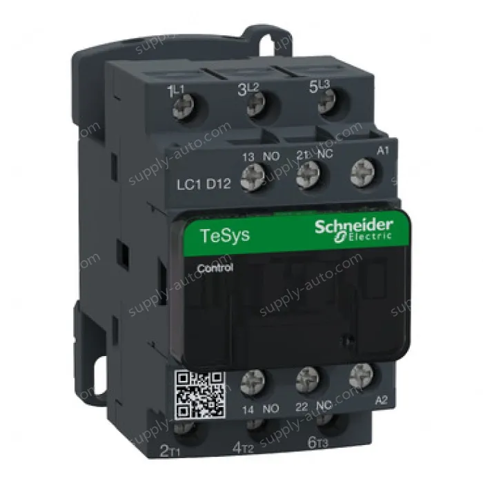 LC1D12E7C TeSys Deca Contactor, 3-Pole (3NO), AC-3/AC-3e, <=440V, 12A, 48VAC, Screw Terminal