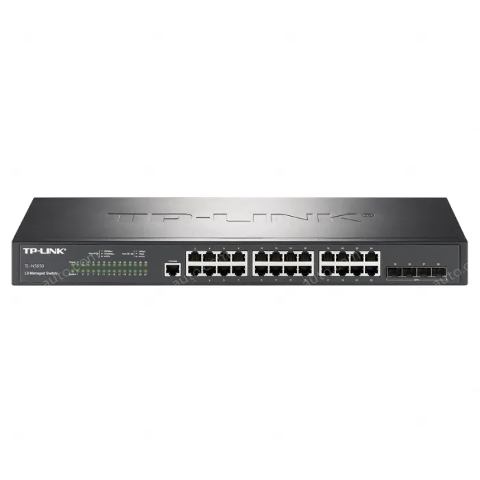 24 Gigabit RJ45 ports, 4 Gigabit SFP+ ports Layer 3 network management switches