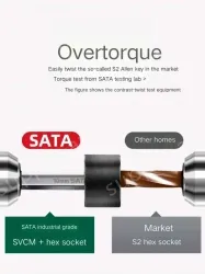 Short flat head hex wrench 2.5mm 82306