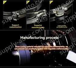 304 stainless steel handle hose clamp 6-12