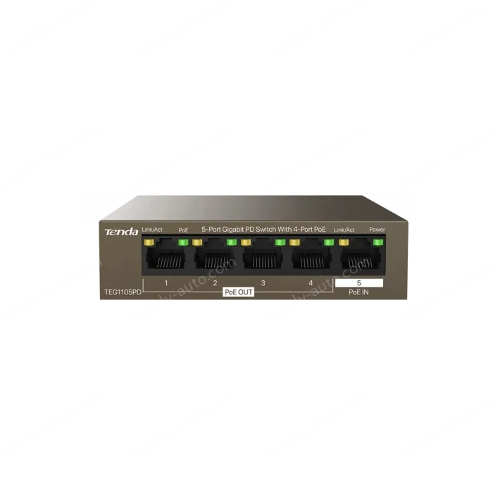 5-Port Gigabit PD Switch With 4-Port PoE