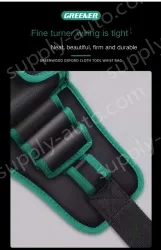 The waist bag can hold a mobile phone with a thickened flip cover