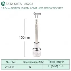 Dafei 6mm with a total length of 100mm-25203
