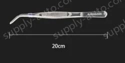 Stainless steel tweezers Curved round head (304 models) 20cm