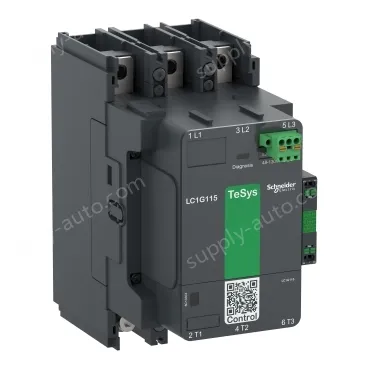 LC1G225EHEN Contactor, high power, TeSys Giga, standard version, 3 pole/NO, AC-3 <=440V 225A, 48-130VAC/DC coil