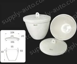 Ceramic crucibles 200ml+ lid