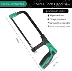 DIY Recommended 6 Inch Flat Steel Durable Hacksaw Stand Includes 1 carbon hacksaw blade