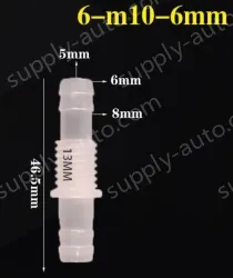 6-M10-6-Feed-through plastic connectors