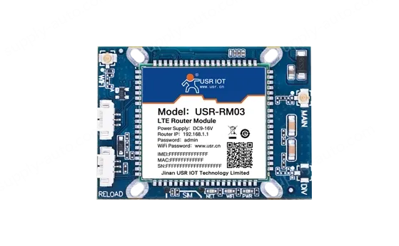Dual-network port 4G wireless router module