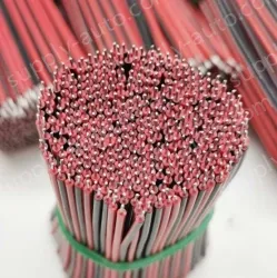 Red and Black Parallel Wire 80mm