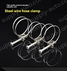 Double steel wire hose clamp 201 material 18-22*2 [wire diameter]