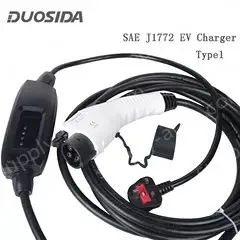 Type1 - UK Plug 13A-10m Leaf charging cable
