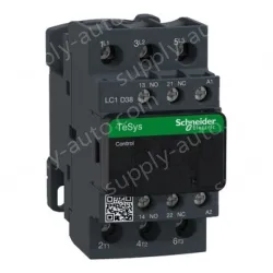 LC1D38E7C TeSys Deca Contactor, 3 Pole (3NO), AC-3/AC-3e, <=440V, 38A, 48VAC, Screw Terminal