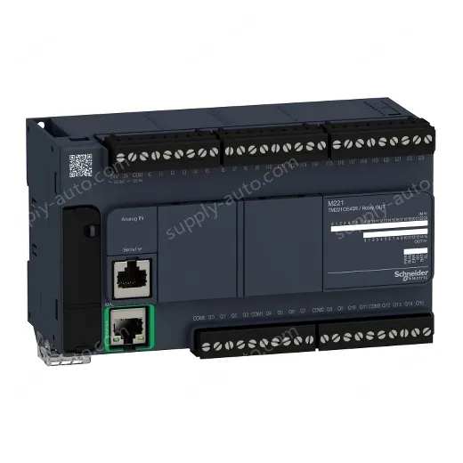 TM221CE40R logic controller, Modicon M221, 40 IO, relay, Ethernet