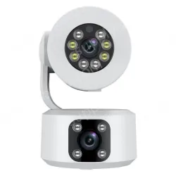 4MP-Full color night vision-Dual lens two-way voice camera