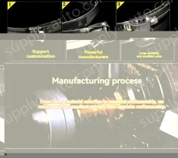 304 all steel straight hose clamp 10-16