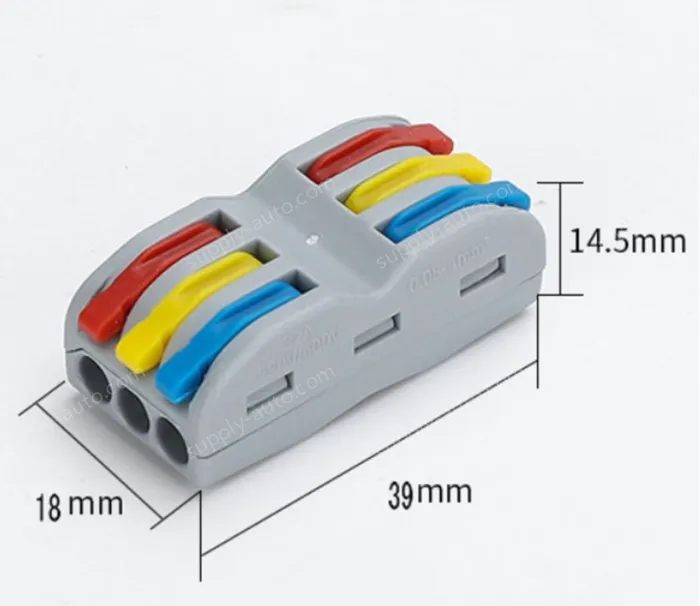 Quick terminal blocks-SPL-3 three-in, three-out color model