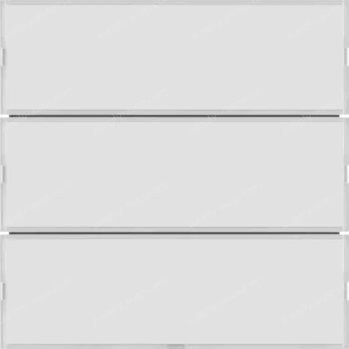 Push-button 3g, lab. field,RGB LED, int. temp.sensor, KNX-S.1/B.3/B.7,f.wh.p.wh