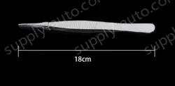 Stainless steel tweezers Straight tip (thick) 18cm