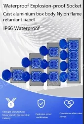 Explosion-proof cast aluminium duplex 3-hole red