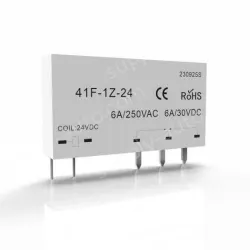 KY41F Single relay 1NO1NC/Ith: 6A 24VDC