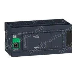 TM241CE40R logic controller, Modicon M241, 40 IO, relay, Ethernet