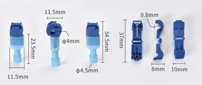 T2 blue 1.5-2.5 square cord-T-type no-break wire terminal
