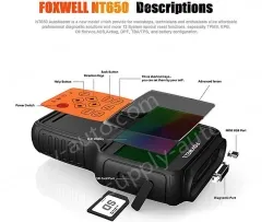 FOXWELL NT650 elite OBD2 Automotive ScannerABS SRS DPF