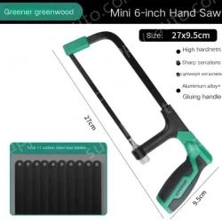 DIY recommended 6 inch flat steel durable hacksaw stand contains 11 carbon hacksaw blades
