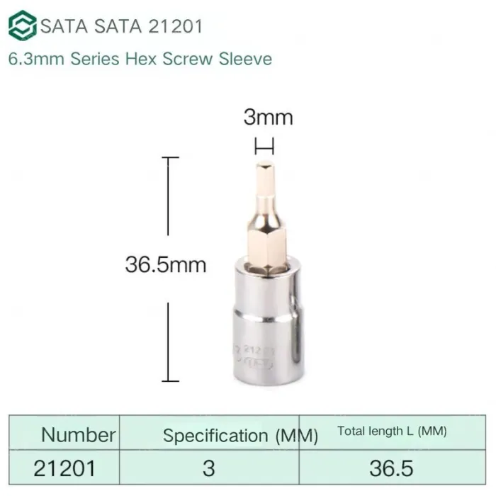 Xiaofei 3mm with a total length of 36.5mm-21201