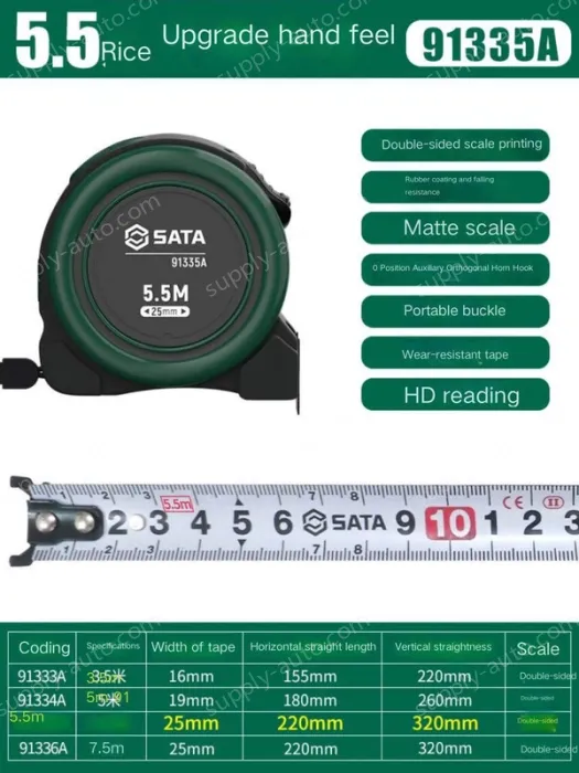 Upgraded feel - 5.5 meters - ruler width 25mm-91335A