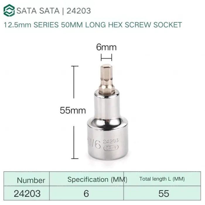 Dafei 6mm with a total length of 55mm-24203