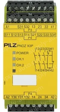 PNOZ X3P 24VDC 24VAC 3n/o 1n/c 1so